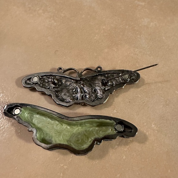 Vintage Butterfly Brooch/Trinket Box - Picture 2 of 10